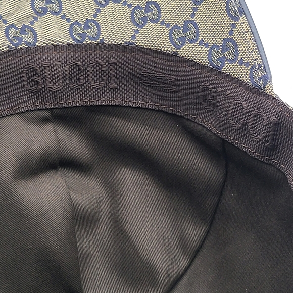 Gucci GG Canvas Leather Supreme Cap.. - Picture 10 of 12